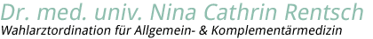Dr. med. univ. Nina Cathrin Rentsch Logo